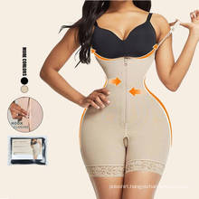 Free Sample Wholesale Seamless Tummy Control Shapewear Open Bust Slimmer Belly Waist Trainer High Waist Women Full Body Shaper